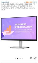 DELL 24 inch Monitor (pristine cond), Computers en Software, IPS, Full HD, Ophalen of Verzenden, Zo goed als nieuw