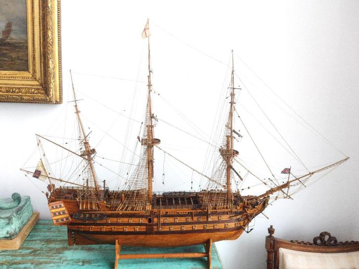 Mooi en stofvrij bootmodel „HMS Victory”, Hobby en Vrije tijd, Modelbouw | Boten en Schepen, Gebruikt, Ophalen