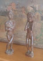 2  Afrikaanse  beelden  ,  beeldt  een  koppel  uit  ., Antiek en Kunst, Ophalen of Verzenden