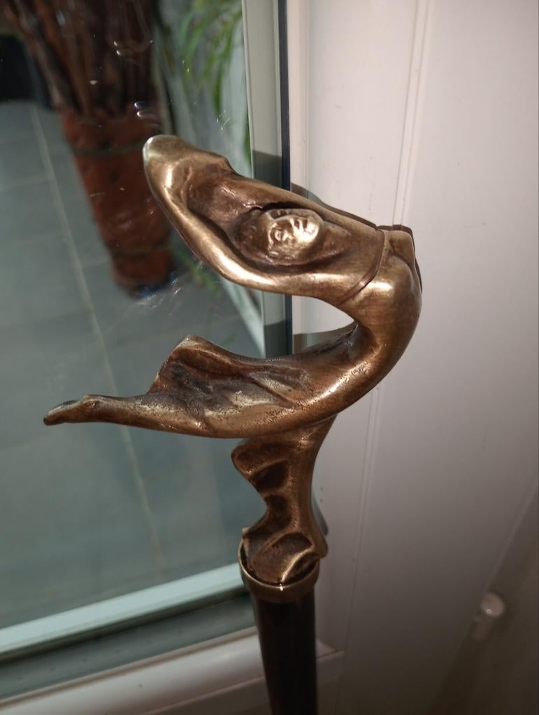 Naakte bronzen wandelstok, Diversen, Wandelstokken, Ophalen of Verzenden