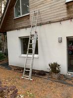 Starcko Alu ladder 3 x 9 treden, Doe-het-zelf en Bouw, Ophalen, Zo goed als nieuw, Ladder
