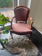 Twee vintage stoelen in oud roze, Huis en Inrichting, Ophalen, Hout, Gebruikt, Twee