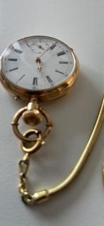 Antieke gouden uurwerk, Bijoux, Sacs & Beauté, Montres | Anciennes | Antiquités, Or, Enlèvement, Montre de poche