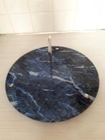 Opdien bord in donker glas in mooie staat., Enlèvement, Comme neuf