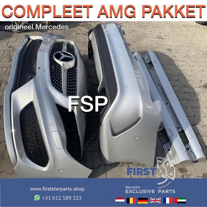 W117 X117 CLA AMG PAKKET AMG VOORBUMPER ACHTERBUMPER ZIJSKIR, Auto-onderdelen, Carrosserie, Bumper, Mercedes-Benz, Voor, Achter