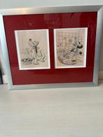 Sérigraphie Walt Disney - Mickey - Donald - Dingo, Antiek en Kunst, Ophalen of Verzenden