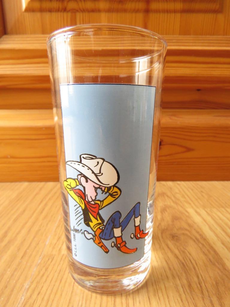 verre Lucky Luke et rantanplan, Verzamelen, Glas en Drinkglazen, Ophalen of Verzenden, Zo goed als nieuw, Frisdrankglas