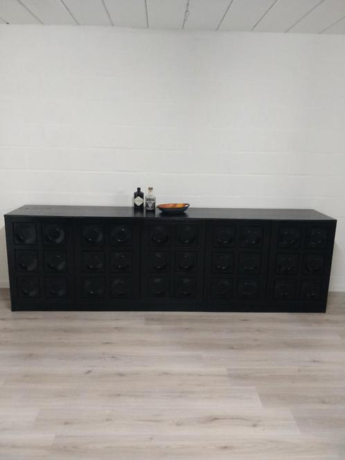 Vintage brutalist dressoir | Musterring sideboard | 5-deurs, Huis en Inrichting, Kasten | Dressoirs, Gebruikt, Ophalen