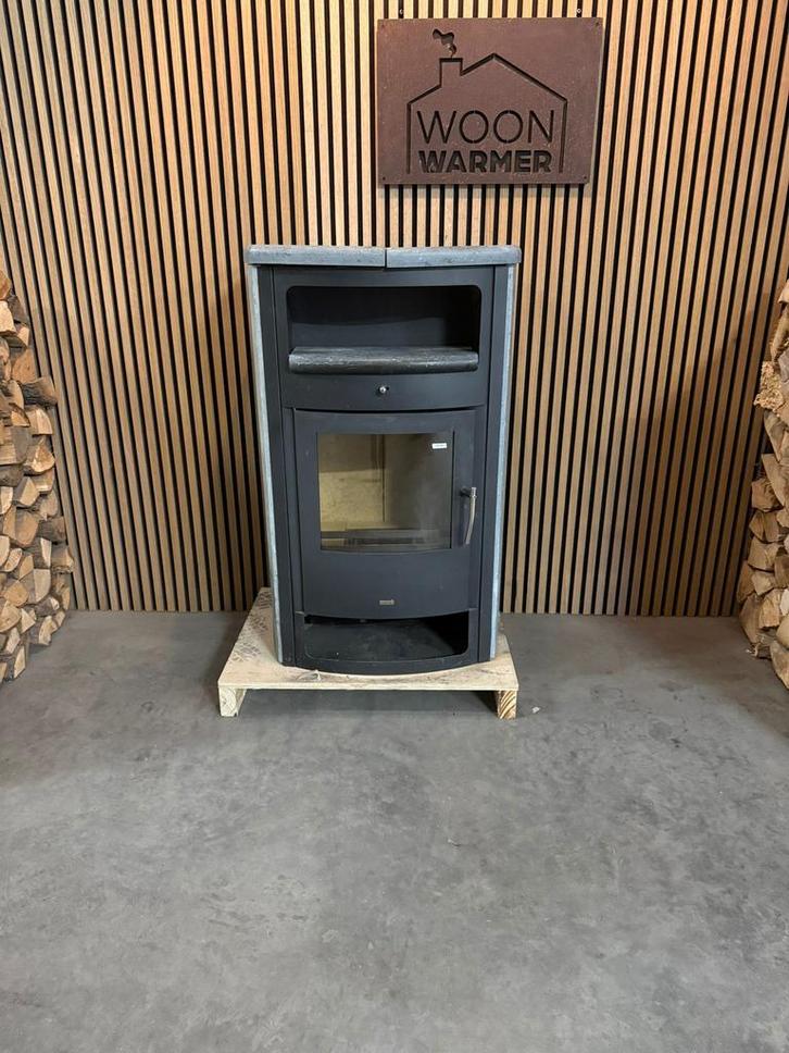 25194 Speksteenkachel Hark 22 8kw, Huis en Inrichting, Kachels, Gebruikt, Vrijstaand, Houtkachel, Hout, Ophalen