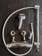 Mitigeur thermostatique et barre de douche, Enlèvement, Utilisé, Chrome, Robinet