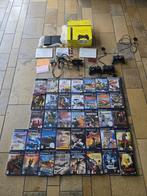 PlayStation 2 in originele doos met controllers en 37 games!, Ophalen of Verzenden, Zo goed als nieuw, PlayStation 2