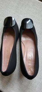 Schoenen dames met hak in daim met laké knop Maat 38 zo goed, Pumps, Zwart, Mascaro, Ophalen of Verzenden
