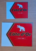 2 autocollants en chocolat Côte d'Or, Collections, Enlèvement ou Envoi