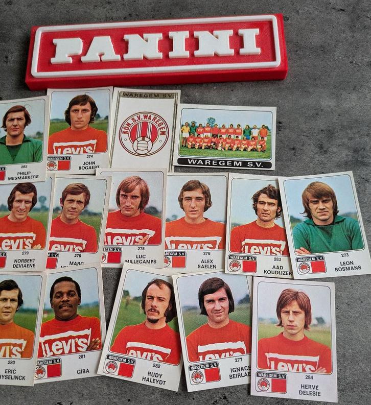PANINI FOOTBALL 1973/74 SV WAREGEM 15X STICKERS 1973 VOETBAL, Hobby en Vrije tijd, Stickers en Plaatjes, Nieuw, Verzenden