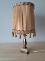 Vintage Lamp / tafellamp met koperen voet, Ophalen