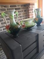 Antieke Art nouveau keramiek schouwgarnituur, Antiek en Kunst, Ophalen