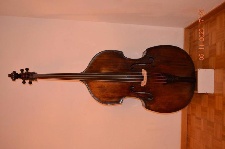 contrebasse ancienne d’origine allemande, Musique & Instruments, Instruments à corde | Guitares | Acoustiques, Comme neuf, Enlèvement ou Envoi