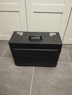 Porte documents (attaché case) en cuir comme neuf!!, Handtassen en Accessoires, Tassen | Schooltassen, Ophalen, Zwart, Aktetas of Boekentas