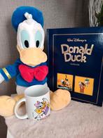 Donald Duck collectie boek met grote knuffel en koffiekopje, Verzamelen, Ophalen of Verzenden, Donald Duck, Zo goed als nieuw