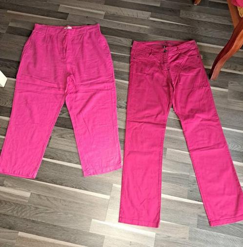 Fushia roze broek, 42, Kleding | Dames, Broeken en Pantalons, Zo goed als nieuw, Maat 42/44 (L), Roze, Ophalen of Verzenden