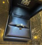 14K geelgouden ring met 0.25 briljant MT17, Ophalen, Zo goed als nieuw, 17 tot 18, Dame