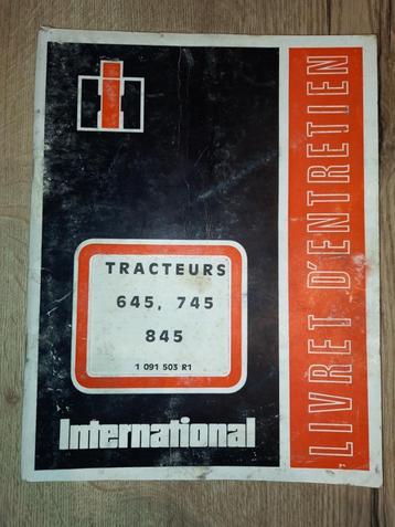 LIVRET D'ENTRETIEN IH 1056-956-845-745-645-353-1246-1046-946, Jusqu'à 2500, 80 à 120 ch, Case IH, Utilisé