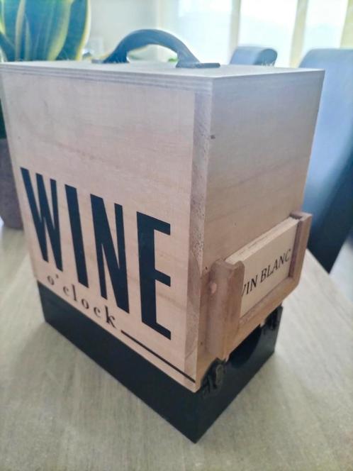 Houten wijn kist houder voor kratje wijn, Doe-het-zelf en Bouw, Kratten en Dozen, Nieuw, Ophalen of Verzenden