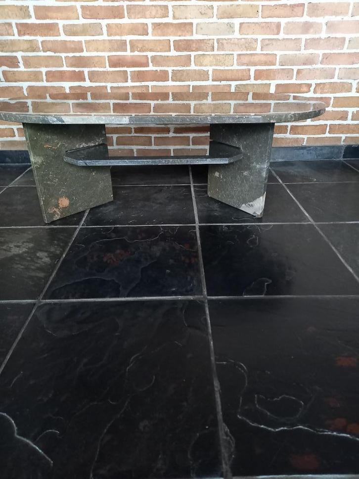 Table basse en travertin - Vintage, Maison & Meubles, Tables | Tables de salon, Enlèvement