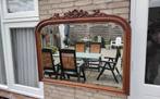 Grote mahoniehouten spiegel, Antiek en Kunst, Ophalen, 100 tot 150 cm, Minder dan 100 cm