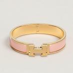 Bracelet hermes H en rose, Ophalen, Gebruikt, Roze