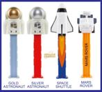 4 distributeurs PEZ Space Mission, Collections, Jouets miniatures, Enlèvement ou Envoi, Neuf