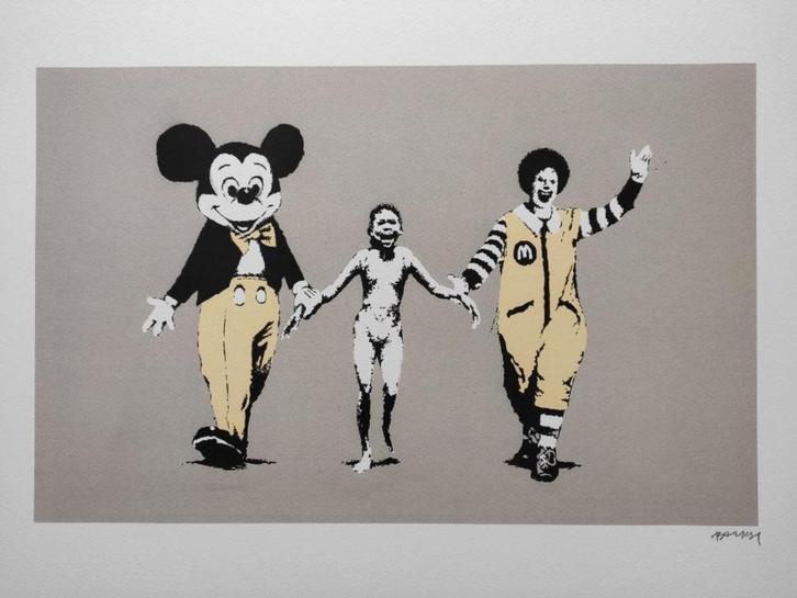 Banksy - Napalm Girl, Antiek en Kunst, Kunst | Litho's en Zeefdrukken, Ophalen of Verzenden