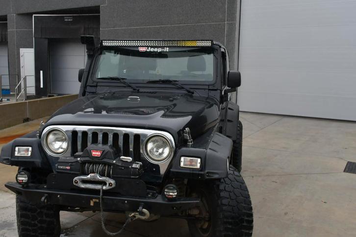 jeep wrangler sport, Auto's, Jeep, Particulier, Wrangler, Benzine, Euro 3, SUV of Terreinwagen, 3 deurs, Handgeschakeld, Zwart
