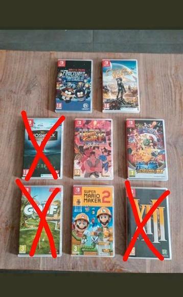Nintendo Switch Games beschikbaar voor biedingen