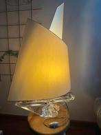 Vintage crystal sail-boat lamp by Daum/ France, Huis en Inrichting, Ophalen, Gebruikt