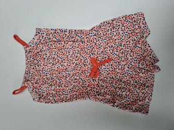 Mt 92 Wit oranje korte jumpsuit met veelkleurige bolletjes  beschikbaar voor biedingen