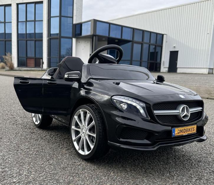 Kinder Accu Auto GLA45 AMG 12v zwart Of Wit RC- Leder zit, Kinderen en Baby's, Speelgoed | Buiten | Accuvoertuigen, Nieuw, Ophalen of Verzenden