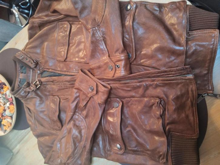Massimo Dutti leren jas maat M (38) - perfecte staat, Dieren en Toebehoren, Paarden en Pony's | Dekens en Dekjes, Zo goed als nieuw