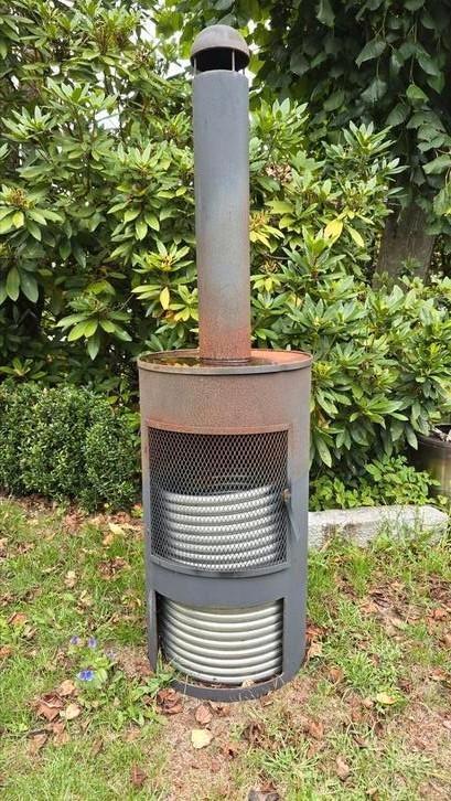 zwembad hottub kachel verwarming houtgestookte, Tuin en Terras, Zwembad-toebehoren, Gebruikt, Verwarming, Ophalen
