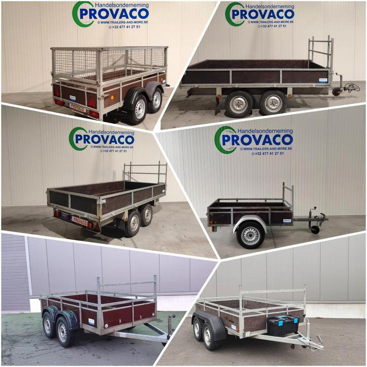 Ongeremde aanhangwagens mtm 750kg, Auto diversen, Aanhangers en Bagagewagens, Ophalen