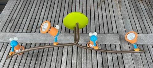 Philips Birdy plafondlamp 4 spots kinderen, Huis en Inrichting, Lampen | Plafondlampen, Gebruikt, Glas, Metaal, Overige materialen