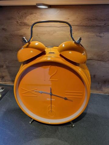 Grote klok Salt & Pepper ZONE 36cm - oranje beschikbaar voor biedingen