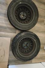 Michelin Winterbanden 185/65R15 op stalen velg, Auto-onderdelen, Ophalen, Gebruikt, 15 inch, Banden en Velgen