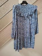Jurk blauw met franjes mt 44, Kleding | Dames, Ophalen of Verzenden, Blauw