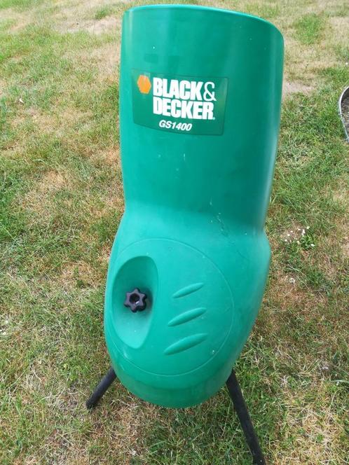 elektrische hakselaar black en decker gs 1400, Tuin en Terras, Hakselaars, Zo goed als nieuw, Elektrisch, Ophalen