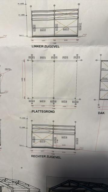Metalen hangar beschikbaar voor biedingen