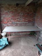 Groot wit tafelblad, Doe-het-zelf en Bouw, Hout en Planken, Ophalen, Gebruikt, 25 tot 50 mm, 200 tot 250 cm