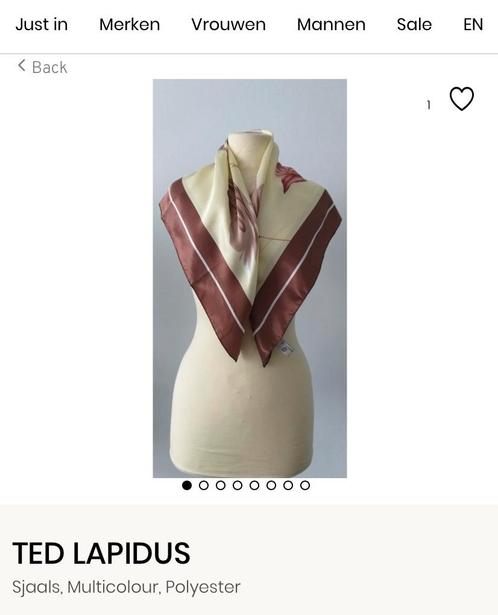 Mooie sjaal van Ted Lapidus. 100% satijnpolyester., Kleding | Dames, Mutsen, Sjaals en Handschoenen, Nieuw, Sjaal, Ophalen
