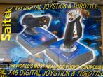 Saitek X45 digitale joystick en gashendelaar, Zo goed als nieuw