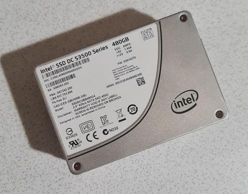 Intel SSD DC S3500 Series 480Gb testes CristalDiskInfo, Computers en Software, Harde schijven, Gebruikt, Laptop, Extern, SSD, SATA